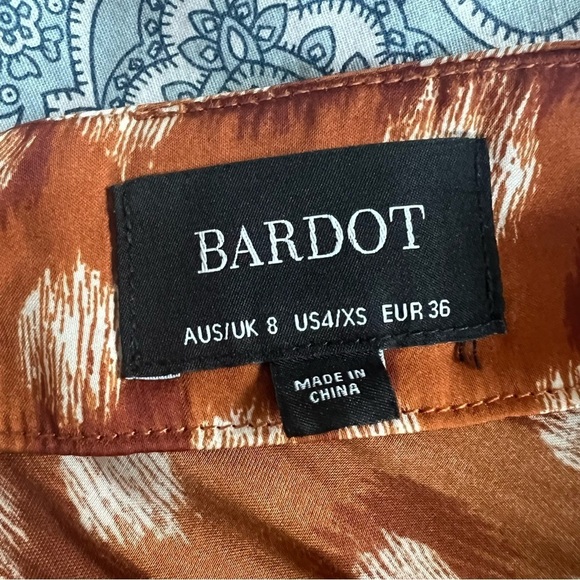 NWOT Bardot Mayah Spliced Skirt In Sketchspot SZ XS - Picture 5 of 6